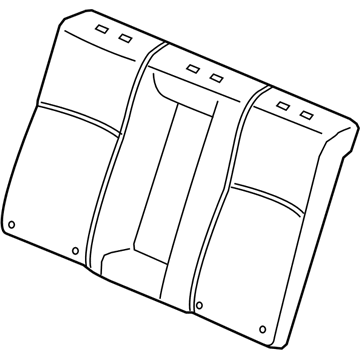 Honda 82127-T2F-A41 Pad Complete, Rear Back