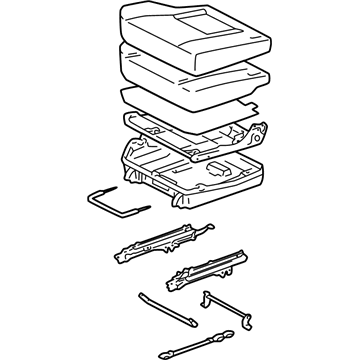 Toyota 71470-42380-B2 Cushion Assembly