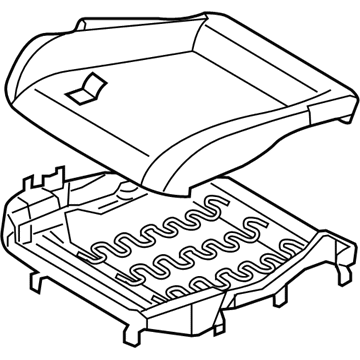 Infiniti 87350-AM300 Cushion Assy-Front Seat