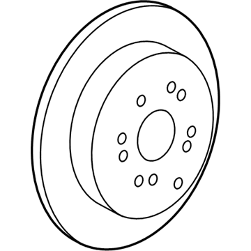 Honda 42510-SXS-A00 Disk, Rear Brake Drum In