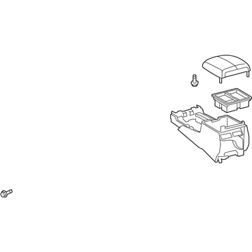 Lexus 58901-60670-A0 Box Sub-Assy, Console, Rear