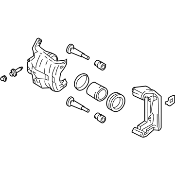 Nissan 41011-CN91B CALIPER Assembly-Front LH, W/O Pads Or SHIMS