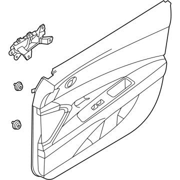 Hyundai 82307-AA000-NNB Panel Assembly-Front Door Trim, LH