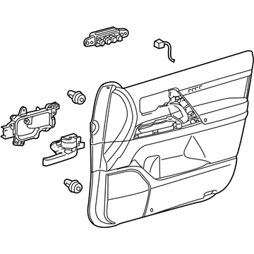 Toyota 67620-60D31-C0 Door Trim Panel