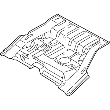 Infiniti 74512-0W730 Floor-Rear, Front