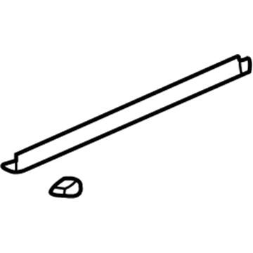 Acura 72326-S0K-A01 Weatherstrip, Front (Lower)