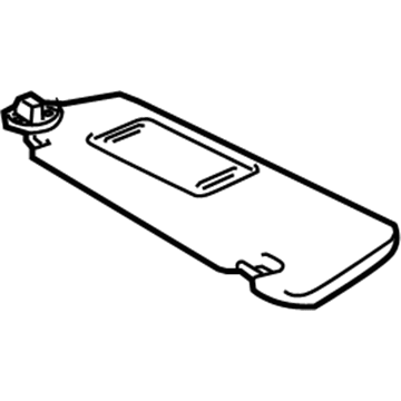 Lexus 74320-0E020-A0 Visor Assy, LH