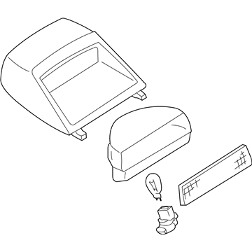 Nissan 26590-2Y000 Lamp Assembly-Stop