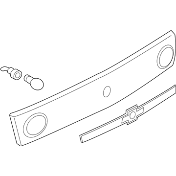 GM 89024396 Applique Asm, Rear Compartment Lid (W/ Back Up Lamp)