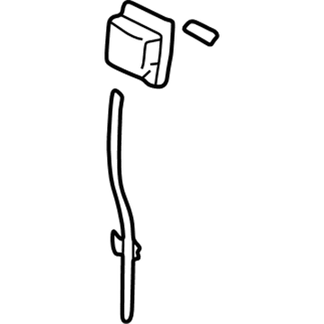 Acura 82243-S3V-A11ZA Lever, Rear Reclining (Graphite Black)