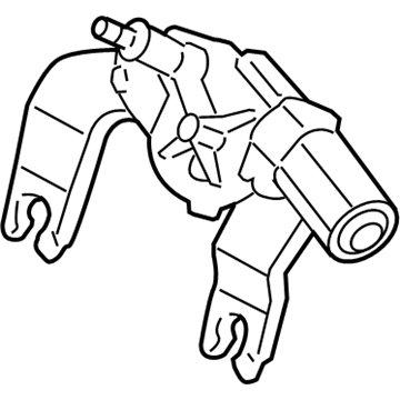 Hyundai 98710-2L100 Rear Wiper Motor Assembly