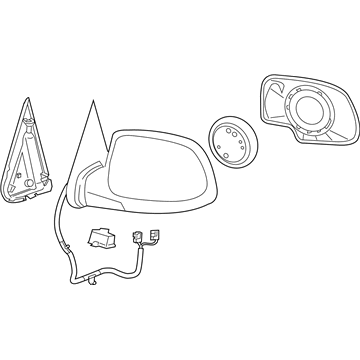 GM 15124828 Mirror Assembly