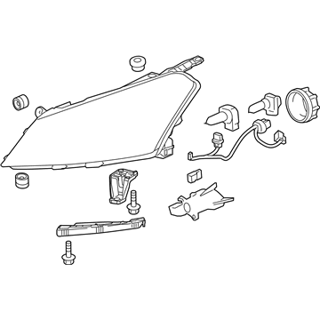 GM 84262931 Front Headlight Assembly