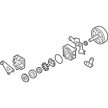 Nissan 49110-1AA0A Pump Assy-Power Steering