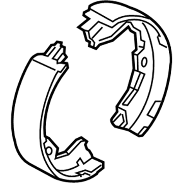 Ford 8C3Z-2648-A Park Brake Shoes