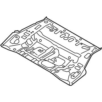 Kia 65511D4001 Panel Assembly-Rear Floor