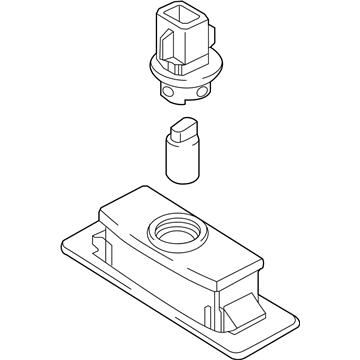 Kia 92502F6000 Lamp Assembly-License Plate