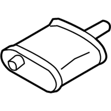 Nissan 20110-JB51A MUFFLER Assembly-Exhaust, Main