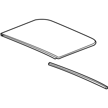 Acura 70251-TJB-A01 Rear Glass, Sunroof
