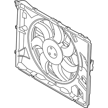 BMW 17-42-7-545-366 Radiator Cooling Fan Motor