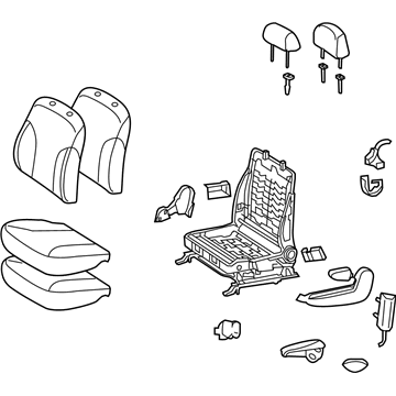 Toyota 71020-52G00-B0 Seat Assembly