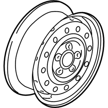 GM 9595642 Wheel, Steel