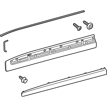 Toyota 75072-60110-A0 Body Side Molding