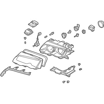 BMW 63-12-6-902-764 Right Headlight