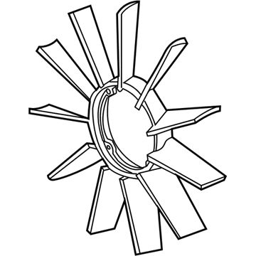 BMW 11-52-1-712-110 Engine Cooling Fan Blade