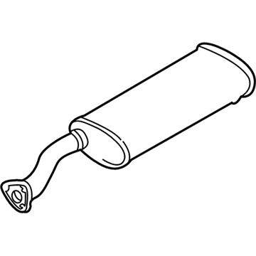 GM 15026243 Exhaust Muffler Assembly (W/ Exhaust Pipe & Tail Pipe)