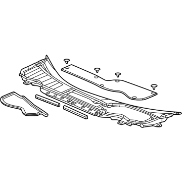 Acura 74200-TGV-A01 Cowl Top Assembly, Front