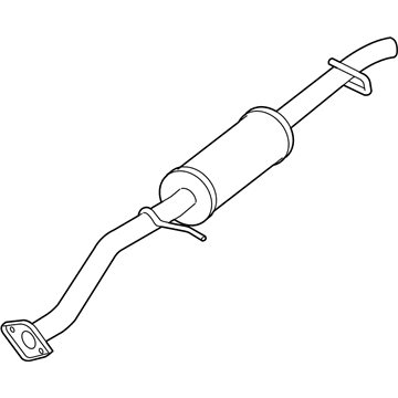 Ford 5E6Z-5A212-BA Resonator W/Pipe