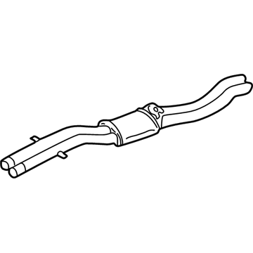 BMW 18-10-7-504-170 Exhaust Center Muffler Ernst Germany