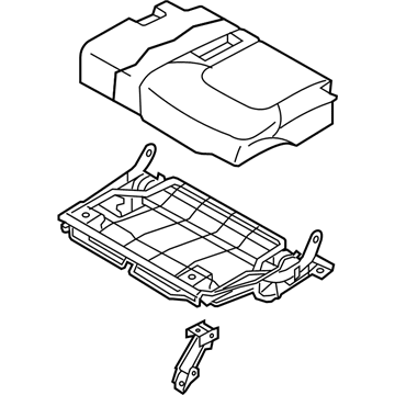 Nissan 89350-5ZU1B Cushion Assy-3rd Seat, LH