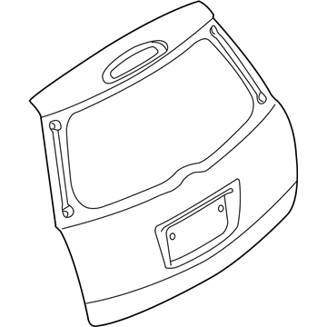 Nissan 90152-ZM030 Door-Back, Outer