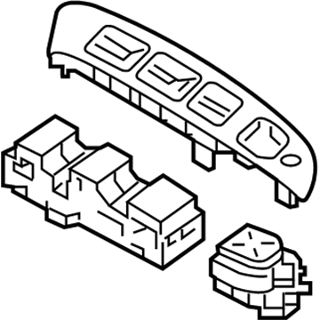 Hyundai 93570-2S150-9P Power Window Main Switch Assembly