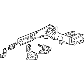 Honda 60910-TF5-A01ZZ Frame, L. FR. Side