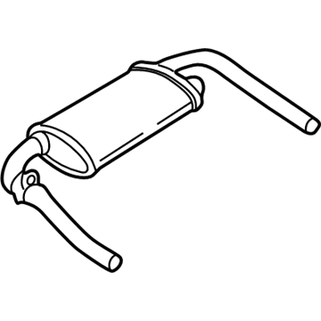 GM 10289836 Exhaust Muffler Assembly (W/ Tail Pipe)