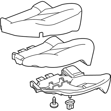 GM 22875163 Cushion Asm-Rear Seat <Use Until Next Major*Black