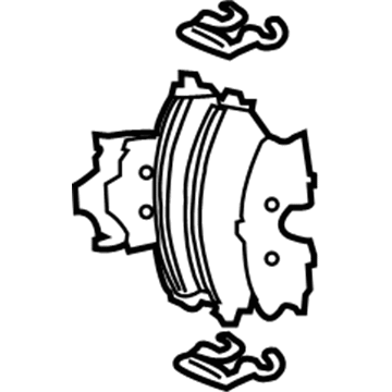 Hyundai 58101-1FA50 Front Disc Brake Pad Kit