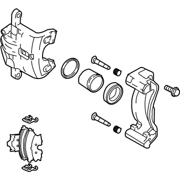 Kia 581102E500 Front Brake Assembly, Left