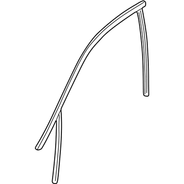 BMW 51-33-8-266-124 Window Guide, Right Front Door