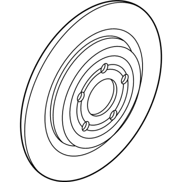 Ford LJ9Z-2C026-C ROTOR ASY - BRAKE