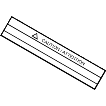 Infiniti 21435-7995A Label-Caution, Radiator