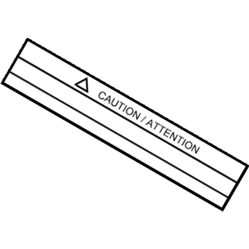 Nissan 21435-7995A Label-Caution, Radiator