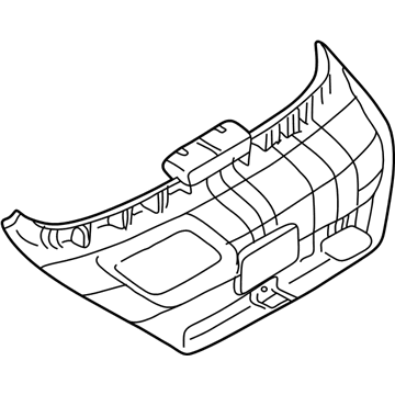 Hyundai 81755-2C000-LK Cover Assembly-Tail Gate High Mounted Stop Lamp