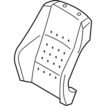 BMW 52-10-7-118-417 Left Backrest Upholstery