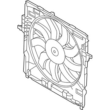 BMW 17-42-8-509-743 Cooling Fan Assembly