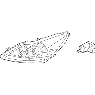 Hyundai 92103-3N230 Head Lamp Sub Assembly, Left