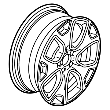 Mopar 6WU27DD5AA Aluminum Wheel